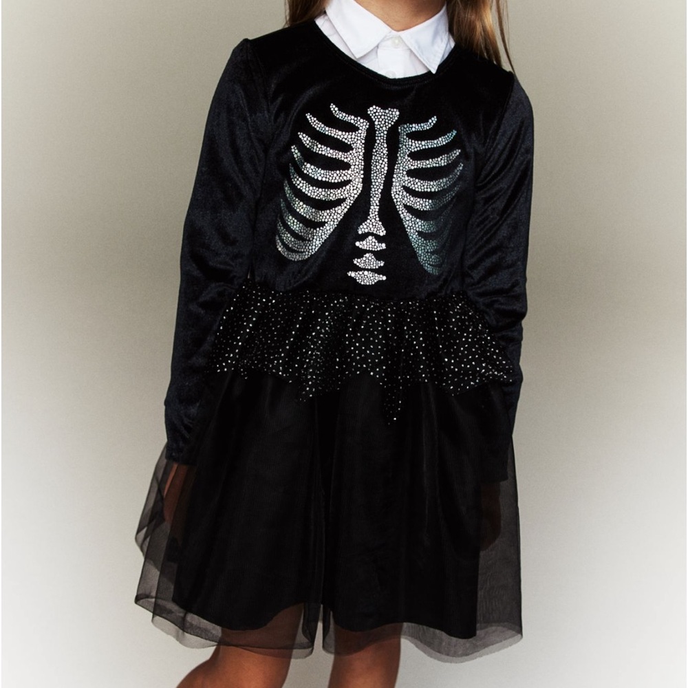 H&M velvet party Halloween dress worn once